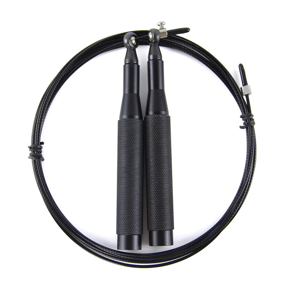 Jump Rope Speed Bearing - スピード縄跳び 調節可能な縄跳び 軽量アルミニウム合金ハンドルとボールベアリング付き もつれ防止エクササイズロープ