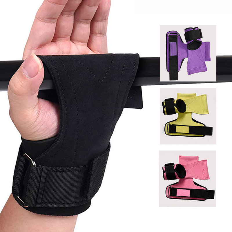Crossfit Gym Gear - クロスフィット体操用の厚いパームプロテクター、滑り止めバー、ウェイトリフティンググローブ、ジムグローブ、新しい