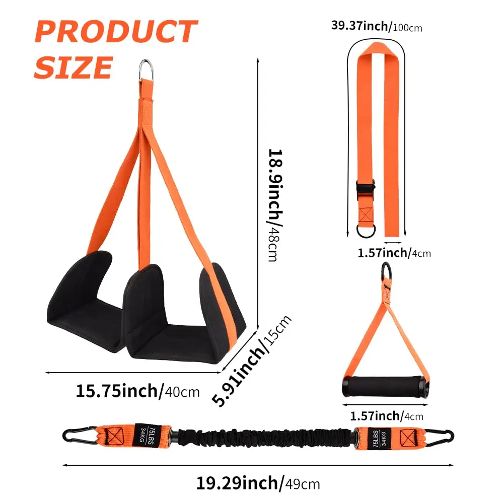 Pull Up Assist Band - 懸垂補助バンドセット 懸垂用抵抗ストラップ 男性用 女性用 吊り下げトレーニング チンアップワークアウト