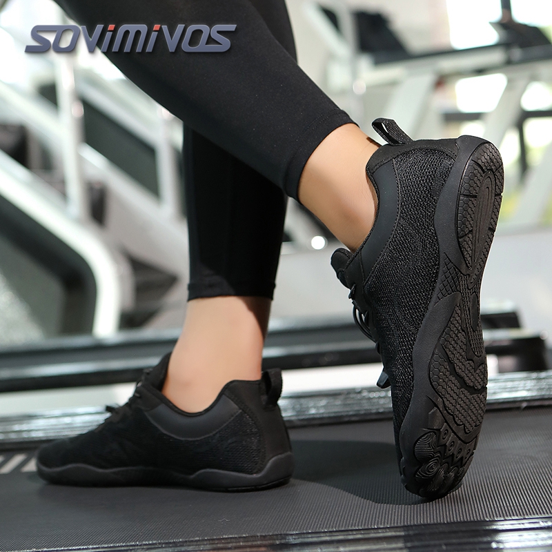 Crossfit Runners - レディースメンズベアフットシューズミニマリストトレイルランナーワイドトゥボックスゼロドロップアウトドアクロストレーニングシューズ女性用スニーカー