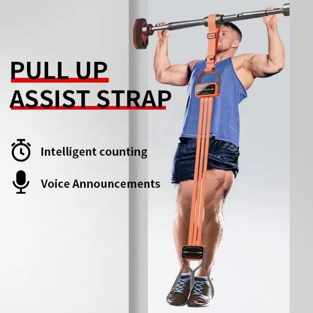Pull Up Assist Band - 高さ調節可能なプルアップアシストバンド デジタルストラップ 快適なフットストラップ レジスタンスストラップセット 積み重ね可能なデザイン
