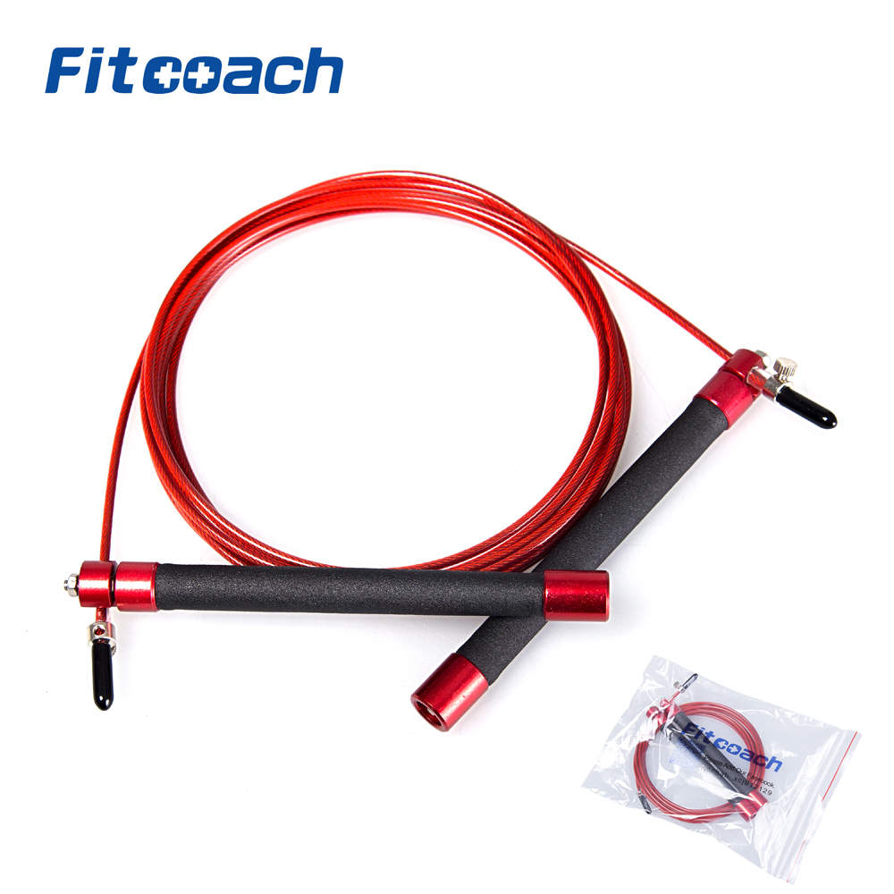 Jump Rope Speed Bearing - UIC-JR06プロの陸上競技スピード縄跳びでボールベアリング金属ハンドル用女性、クロスフィットフィットネス機器