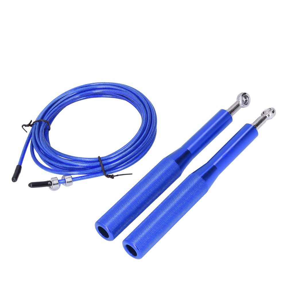 Jump Rope Speed Bearing - 青、銀、金、赤のアルミ合金製スピードジャンプロープ、アルミ合金製長さ3メートル、スチールコア入りスキッピングロープ