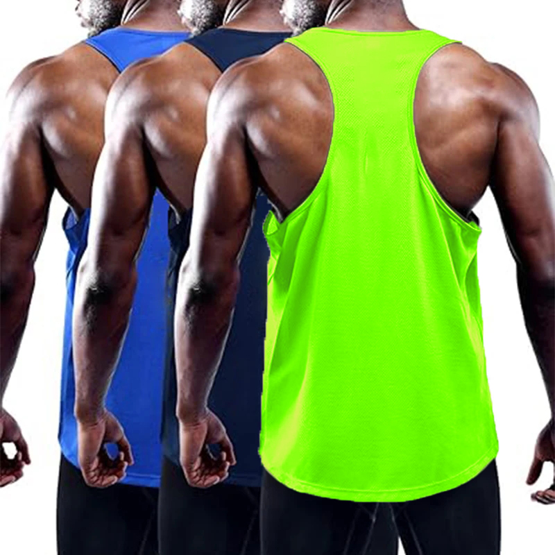 Crossfit Vest - ランニングタンクトップ男性夏のスポーツジムベストクイックドライトレーニングタンクトップワークアウトシングレット男フィットネスボディービルノースリーブシャツ