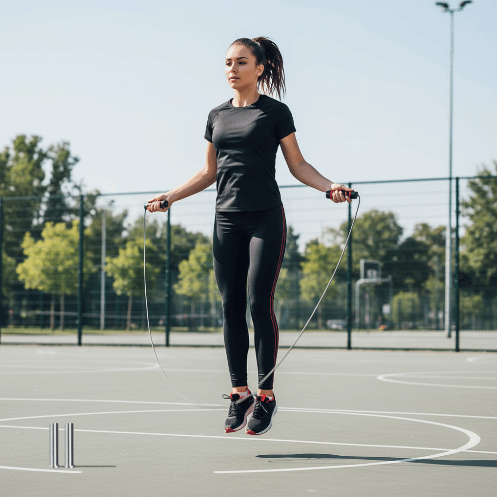 Jump Rope Speed Bearing - 長さ調節可能なジャンプロープ 快適なフォームハンドル スピードレーシングスキッピングロープ ベアリングシステム搭載 調節可能なジャンプロープ
