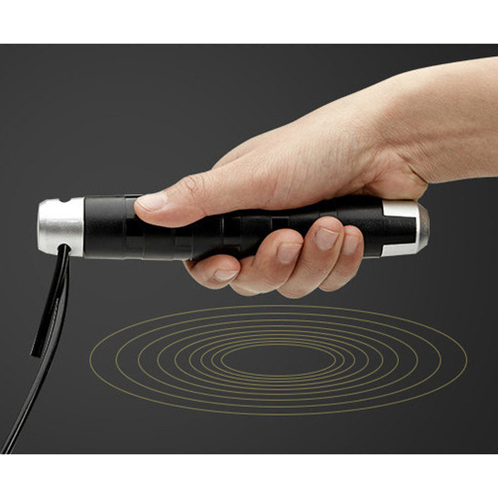 黒色スチールケーブルジャンプロープ、ベアリングシステム搭載、 - Jump Rope Speed Bearing のレビューと価格