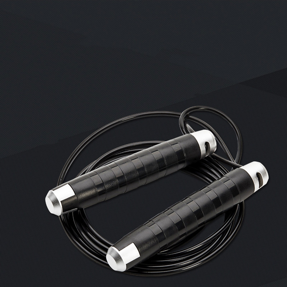 黒色スチールケーブルジャンプロープ、ベアリングシステム搭載、 - Jump Rope Speed Bearing のレビューと価格
