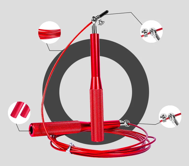 2026年カスタマイズロゴ入りアルミ合金製高速スキップロープ - Jump Rope Speed Bearing のレビューと価格