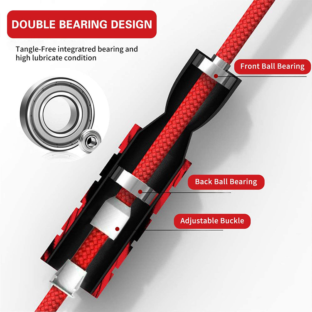 縄跳び,縄跳び,ジャンプ,フィットネス,長さ調節可能,トレー - Jump Rope Speed Bearing のレビューと価格