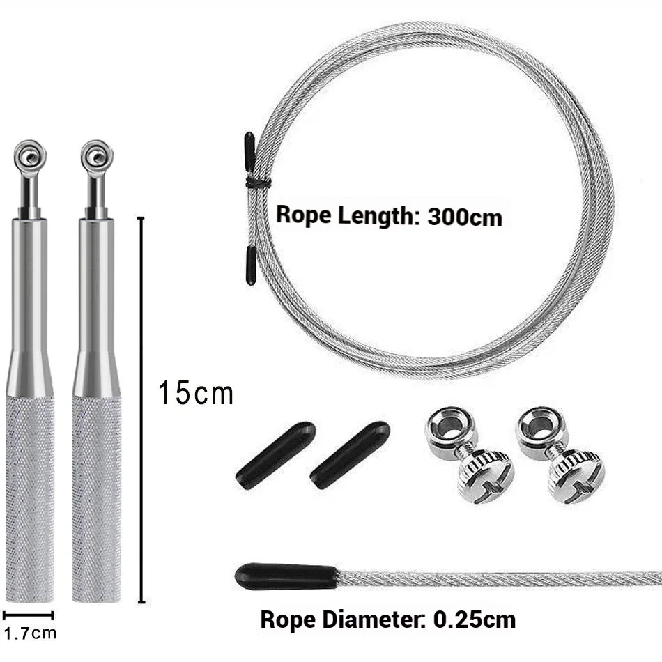 360度回転ボールベアリングスピードジャンプロープ、調節可能 - Jump Rope Speed Bearing のレビューと価格