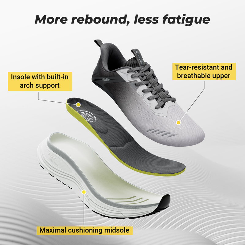 FitVille エクストラワイド メンズ スニーカー マッ - Crossfit Training のレビューと価格